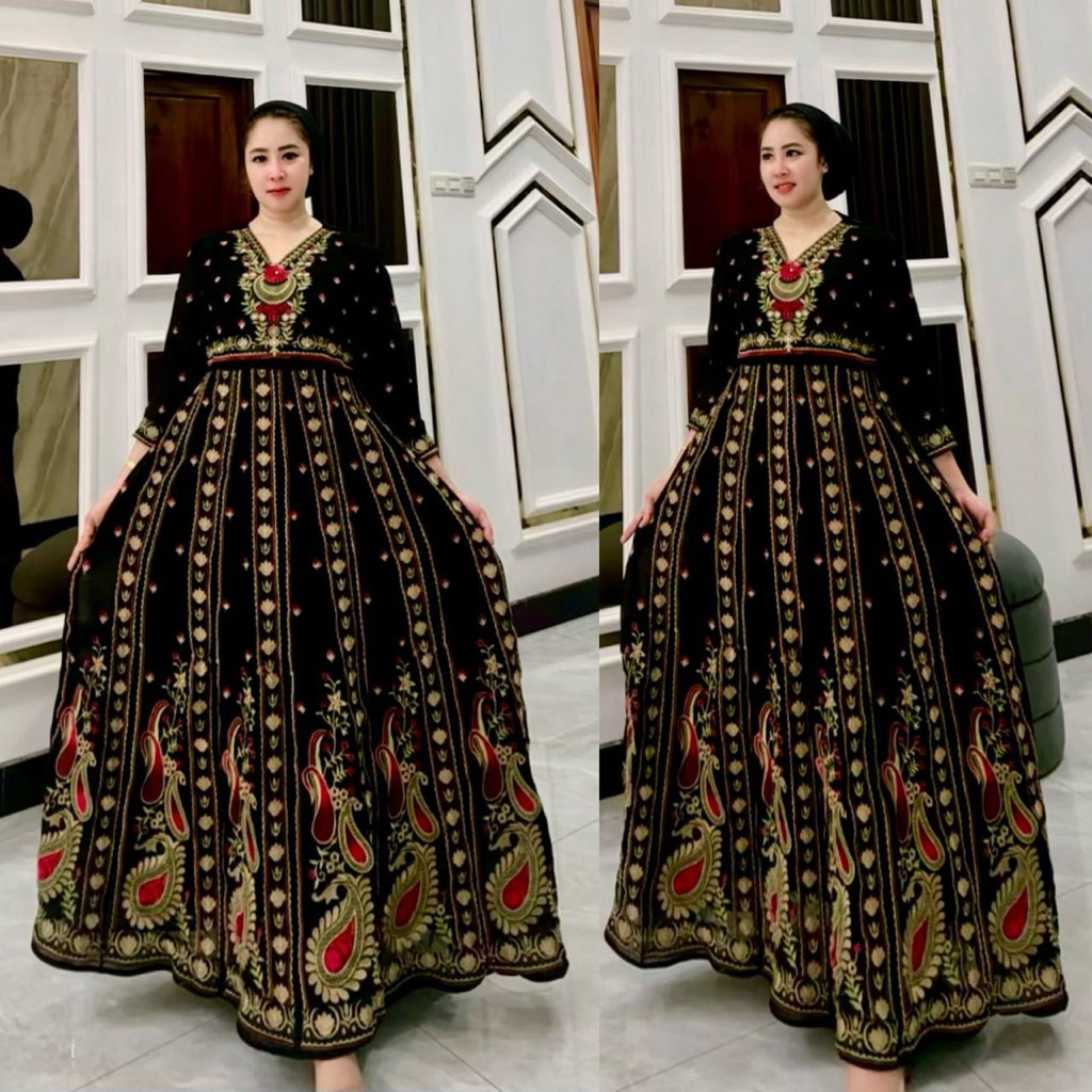 GAMIS WANITA HINDI TIFANI BORDIR TERBARU