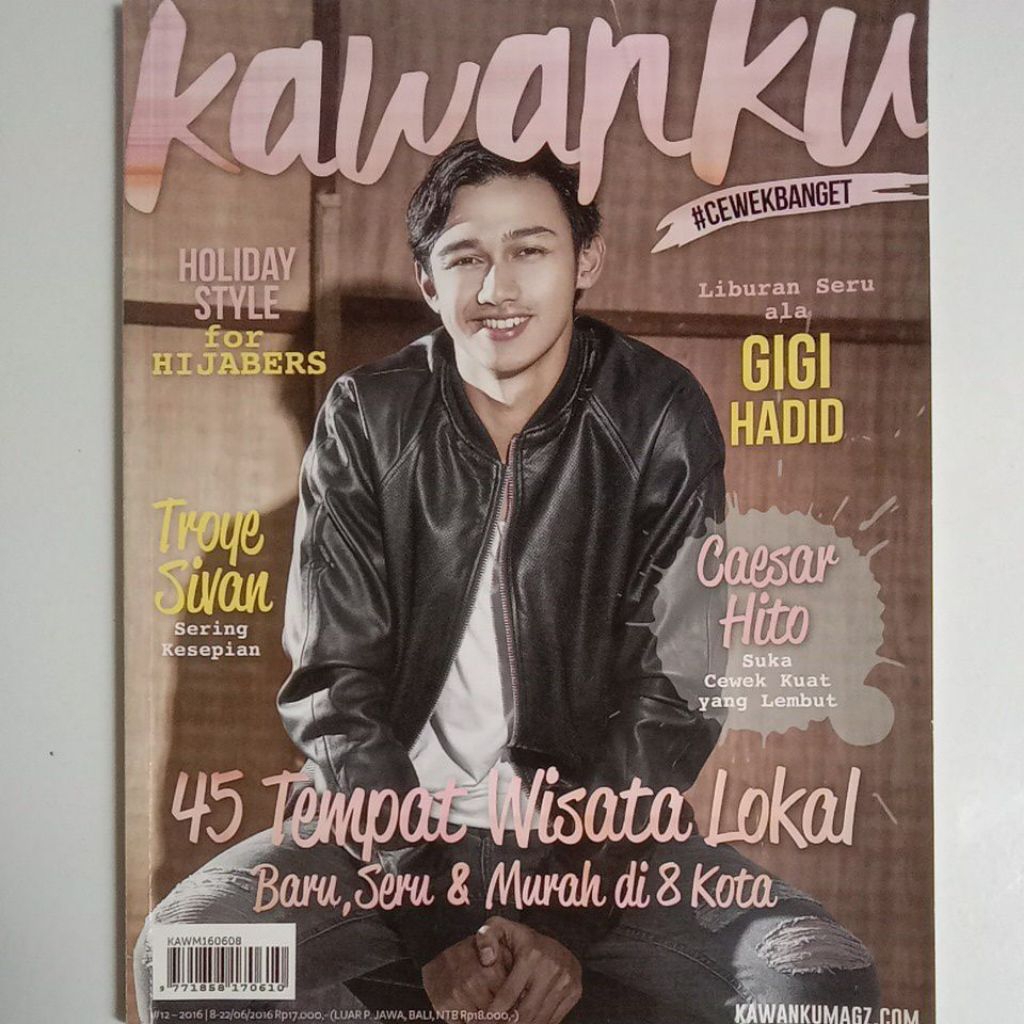 Majalah Kawanku Edisi Liburan 2016 Cover Immanuel Caesar Hito (Finalis Coboy'2012)