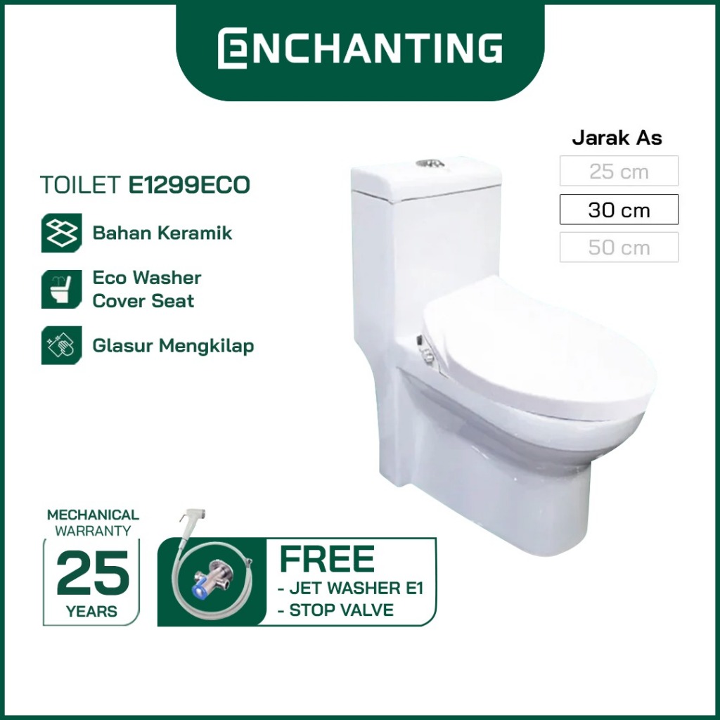 Toilet / Kloset Duduk Europe Enchanting E1299Eco