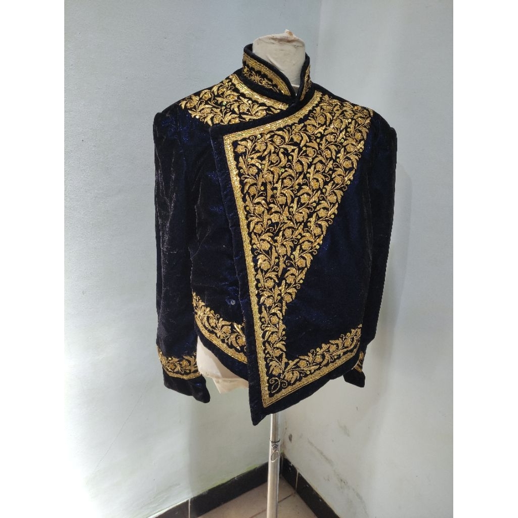 Beskap pengantin adat jawa warna Biru navy/Royal.Bukan Hitam