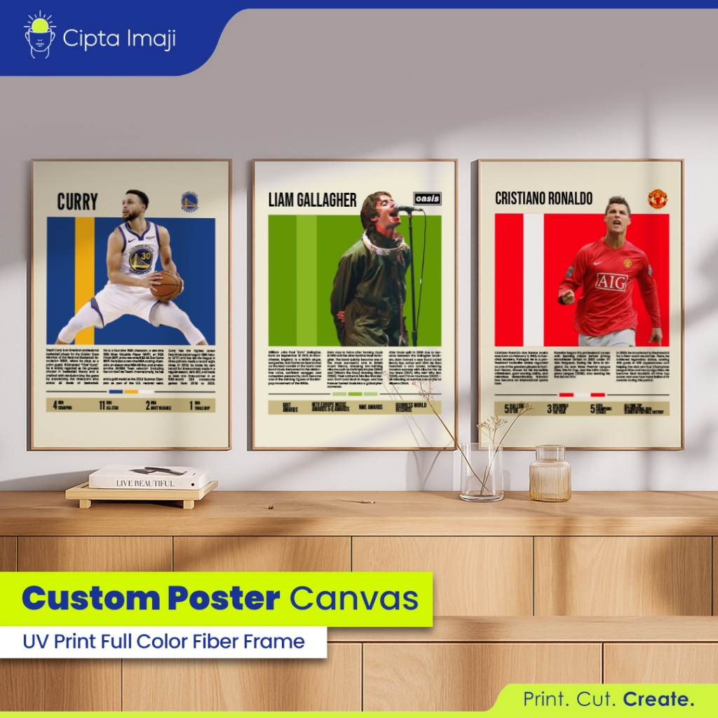 Poster Dinding Kanvas Aesthetic | Frameblock Cetak print UV | Poster Dinding Kanvas Cetak print UV