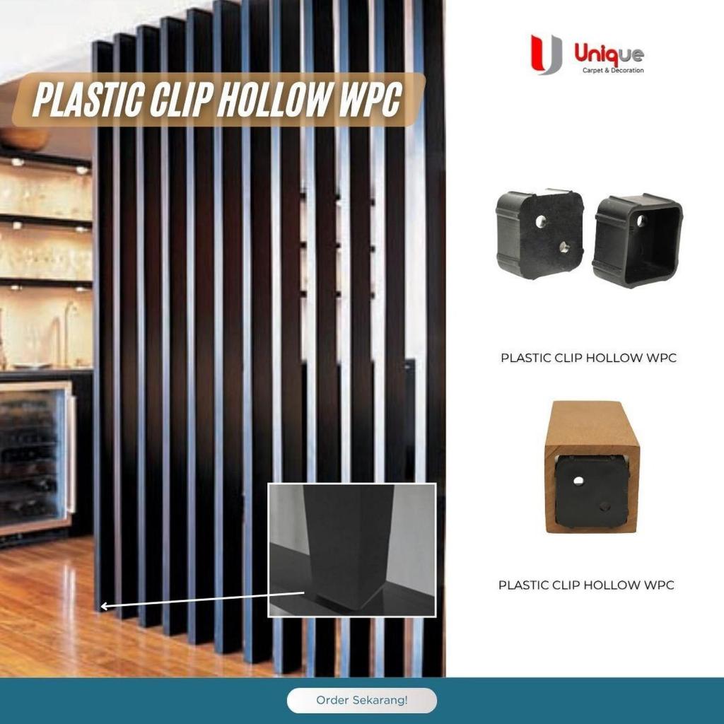 Plastic Clip Hollow WPC / Bracket Clip Hollow Outdoor 5 x 5cm / Buckle Partisi Hollow Outdoor Pembat