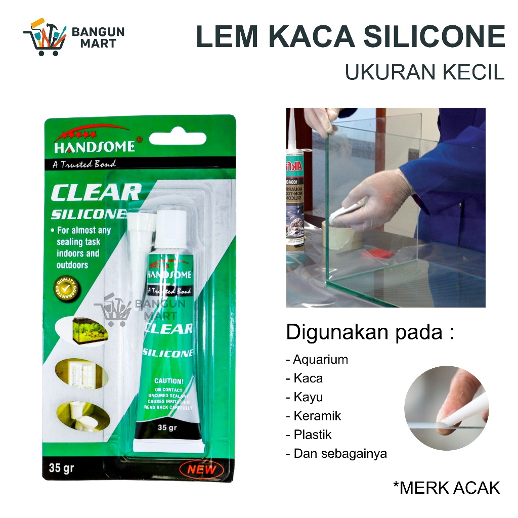 Lem Kaca / Lem Silicon Sealant Tube / Lem Aquarium / LEM KACA SILICON SEALENT AQUARIUM BEST KECIL / 