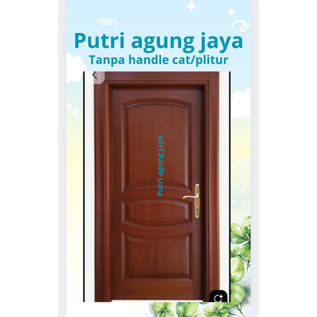 kusen+pintu kayu kamper dan meranti bisa custom fast respon