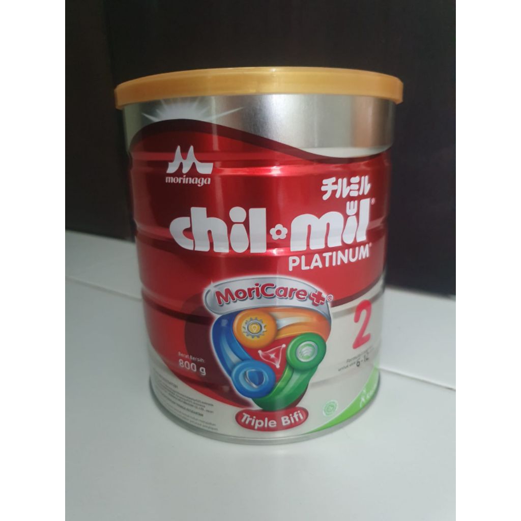 Kaleng Bekas Susu Morinaga Chil-Mil Platinum 800 gram. Bersih mulus
