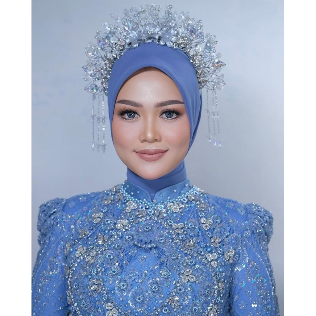 33H HEADPIECE WEDDING/ AKSESORIS HIJAB PENGANTIN/ SUNTING WEDDING/ SUNTIANG MODERN
