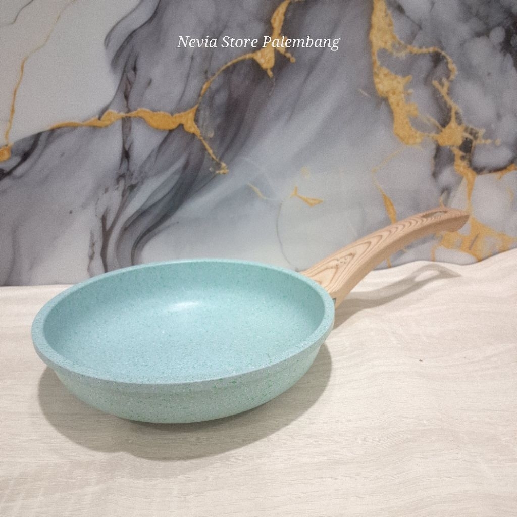 Pero Frypan 20cm Sage Green Biogranite Cookware Nonstick / Penggorengan anti lengket / Panci granite