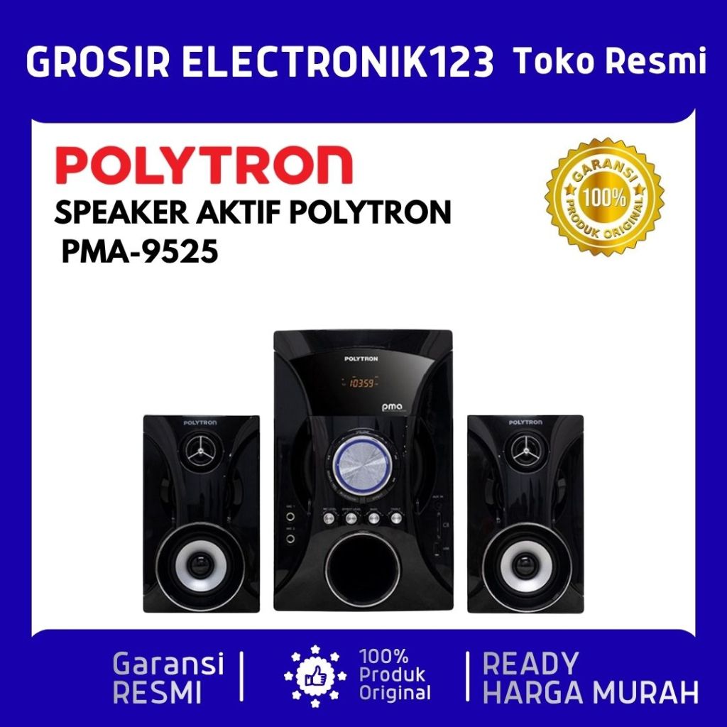 SPEAKER AKTIF POLYTRON PMA 9525 PMA9525 PMA-9505 RADIO + BLUETOOTH