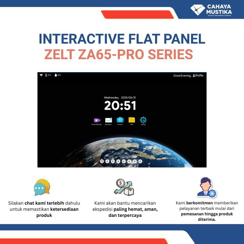 Interactive Flat Panel 65 inch/Interactive Flat Panel display/Interactive Smartboard ZELT ZA65-PRO S