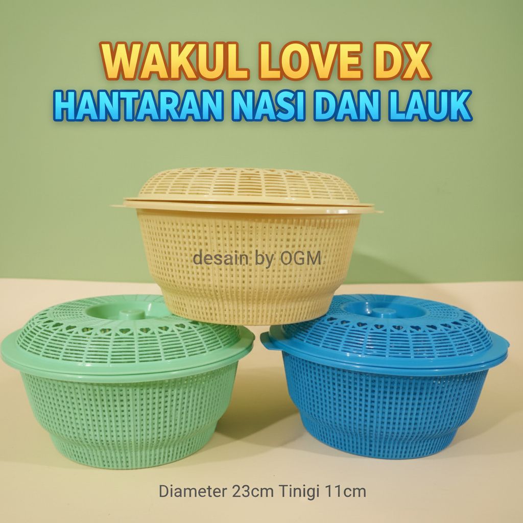 WAKUL TUTUP LOVE SERIES  / Wascom Tutup Love / Wakul Hajatan Tutup Murah / besek plastik