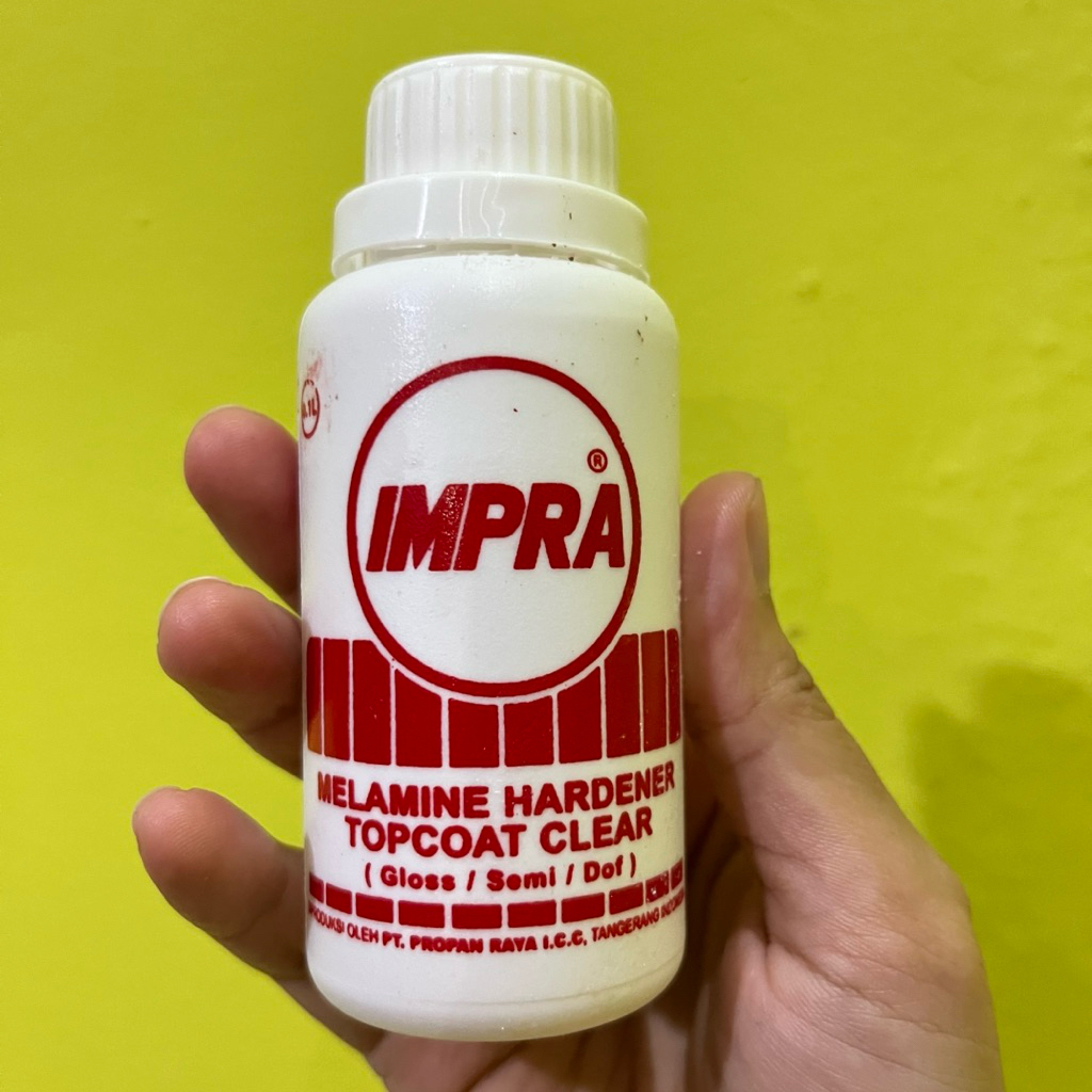 Impra Melamine Hardener Obat Melamin Impra Clear Gloss Semi Dof 100cc