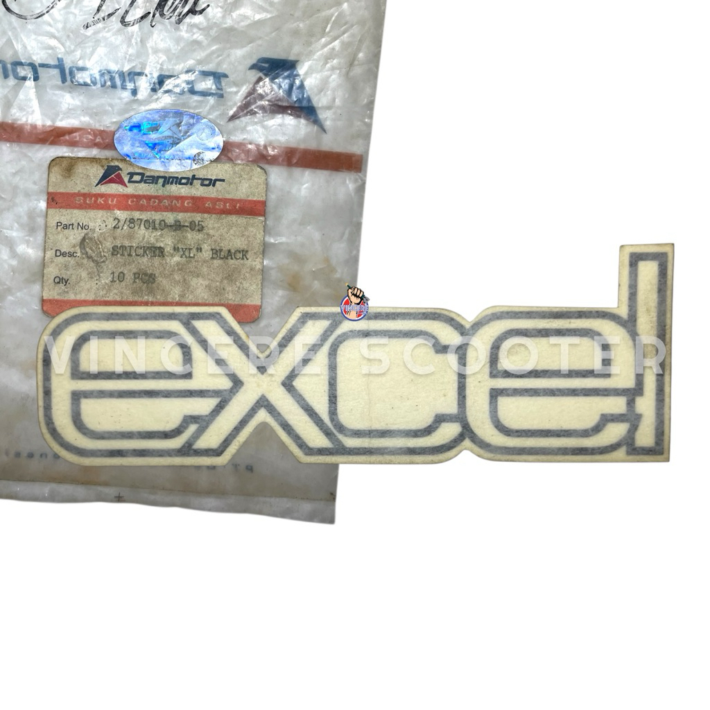 Emblem Stiker Tepong Samping NOS Vespa Excel