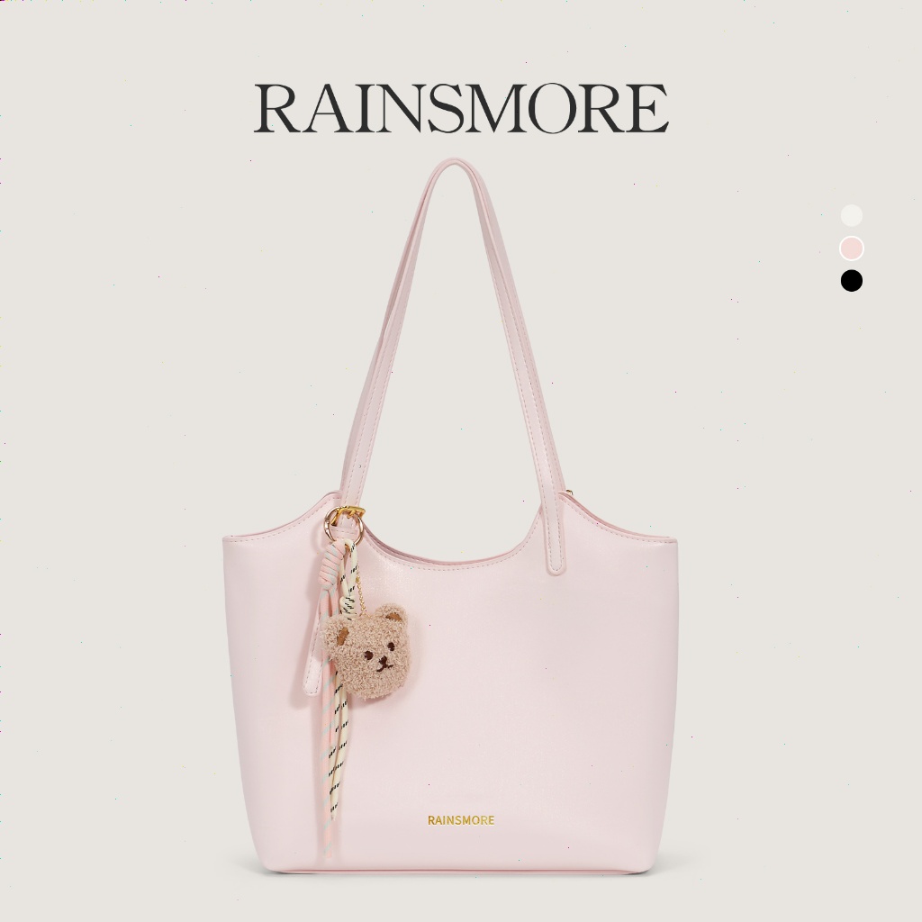 RAINSMORE Tas Kerja Wanita – Model Bahu Minimalis, Desain Unik & Mewah, Kapasitas Besar, Gantungan B