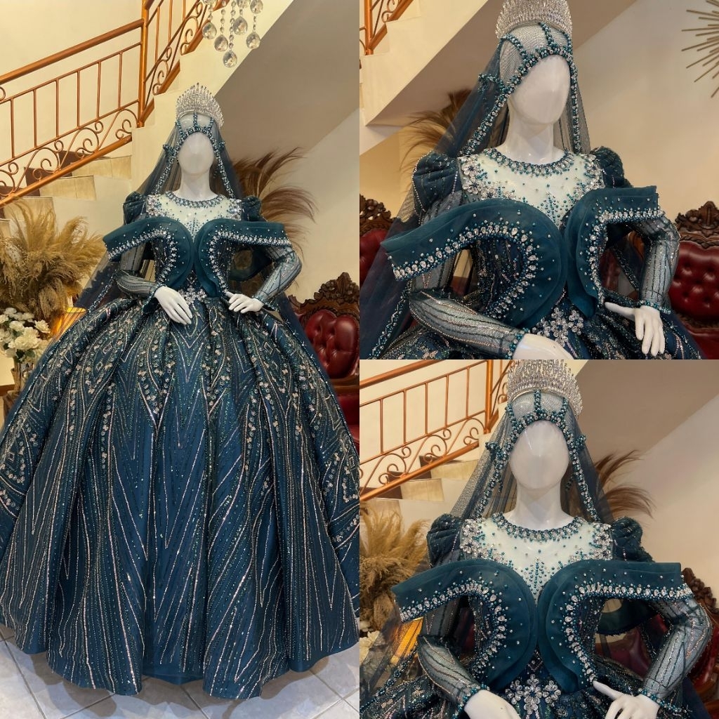 Gaun pengantin | Gaun pengantin wedding | Gaun pengantin mewah elegan | Gaun pengantin terbaru