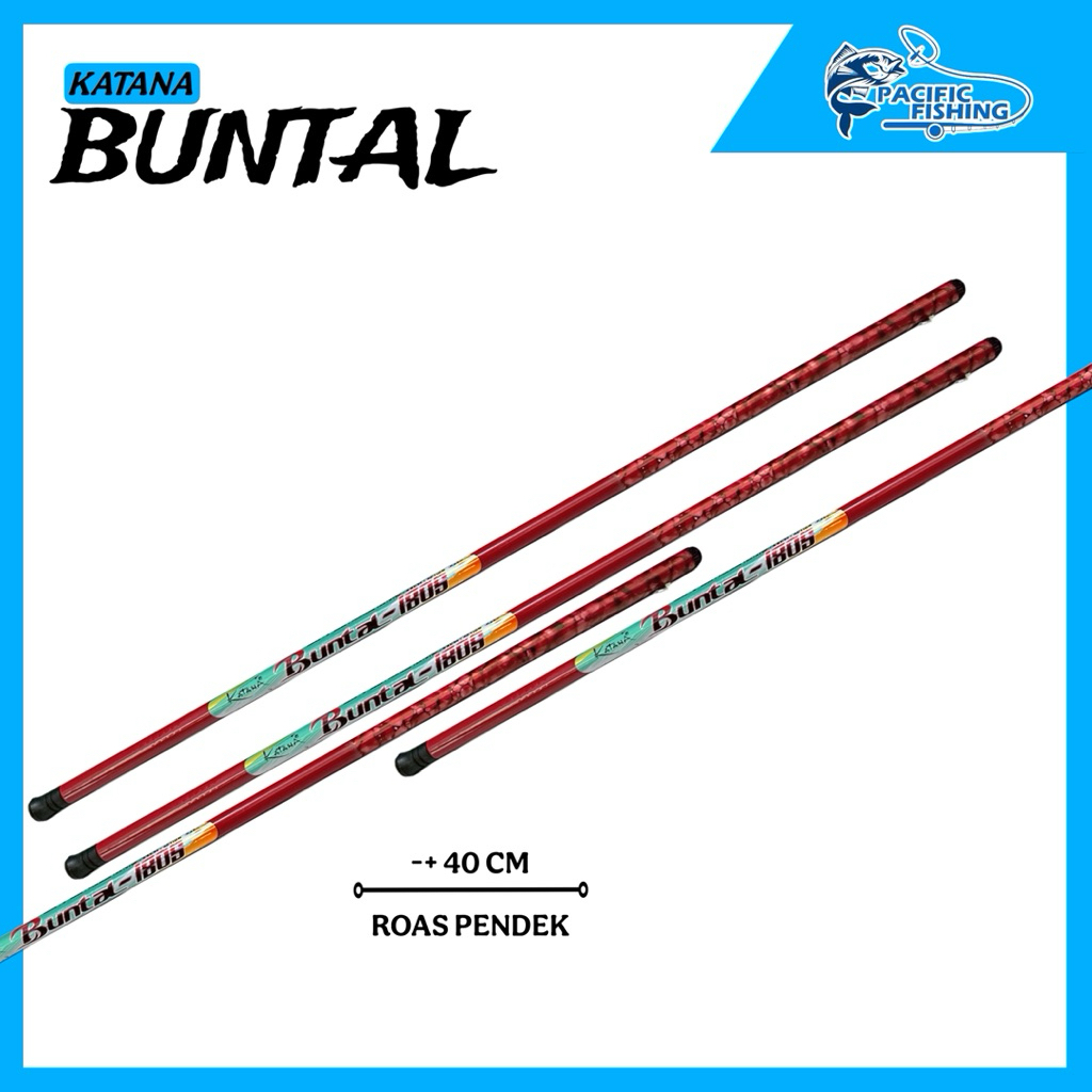 TEGEK KATANA BUNTAL FIBER RINGAN LENTUR 180-210CM
