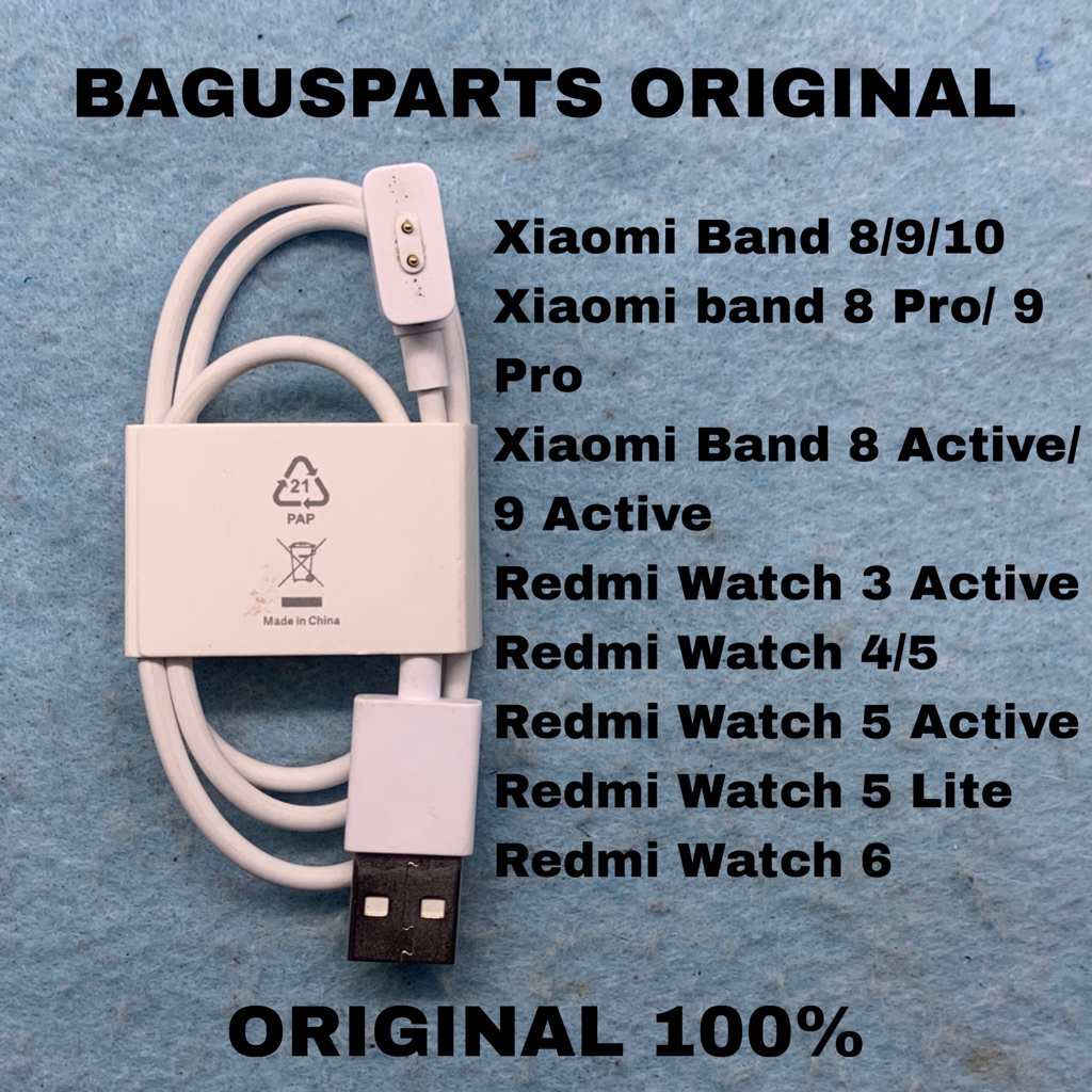 KABEL CHARGER CABLE MAGNETIC XIAOMI MI BAND 8 / 9 / 10 / 8 PRO / 9 PRO / 8 ACTIVE / 9 ACTIVE / REDMI