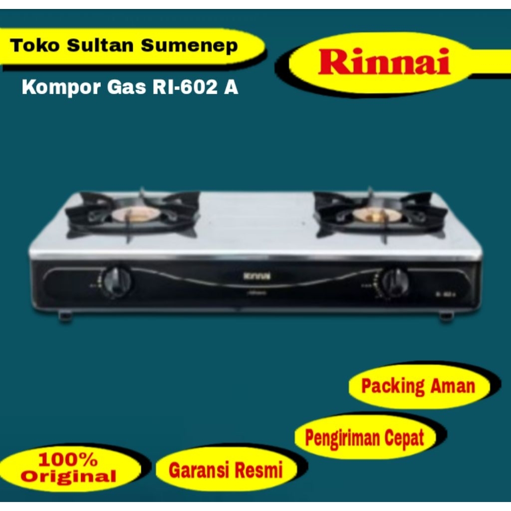 Kompor gas rinnai RI 602A / RI 602 A