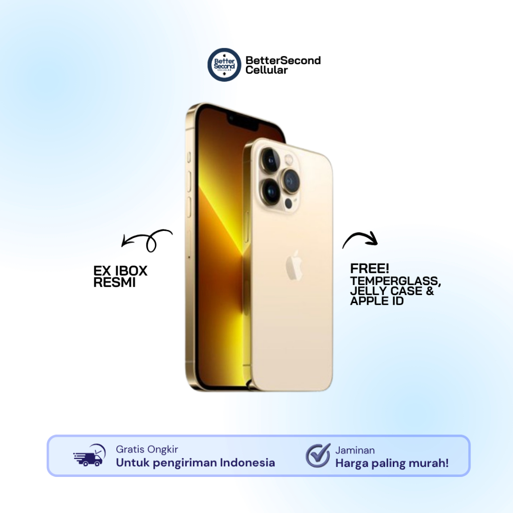 iPhone 13 Pro Second 128GB 256Gb 512GB Fullset Original Garansi Resmi iBox & Beacukai