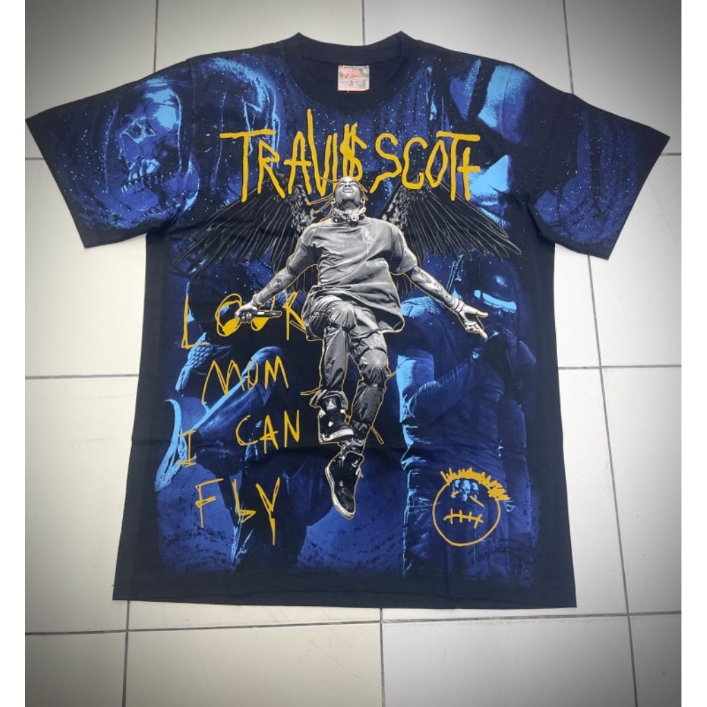 KAOS BAND IMPORT THAILAND THE ROXX THE MAXX DISCHARGE ALL OVER PRINT TRAVIS SCOTT