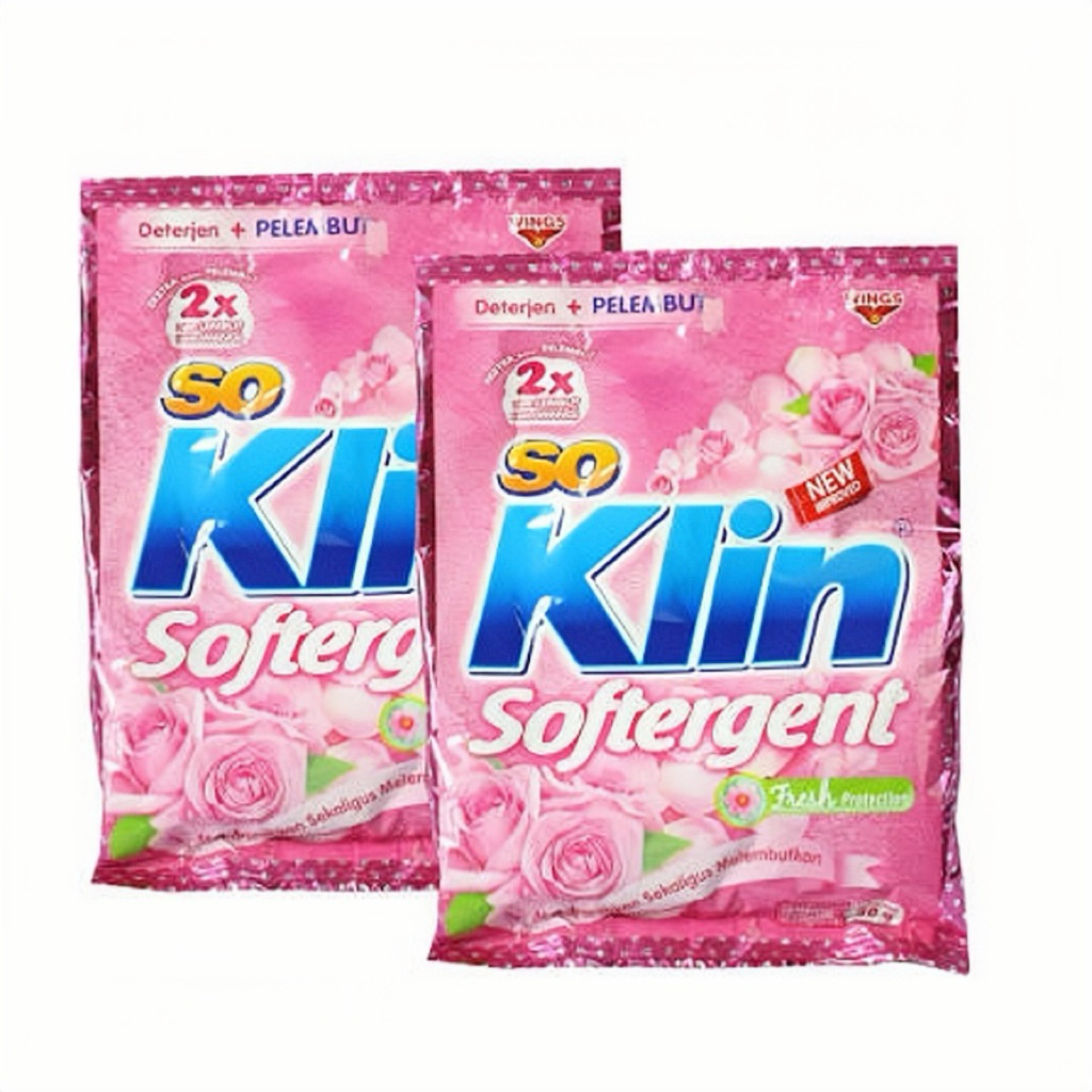 (1 RENTENG) SOKLIN SOFTERGENT PINK & UNGU | SOKLIN