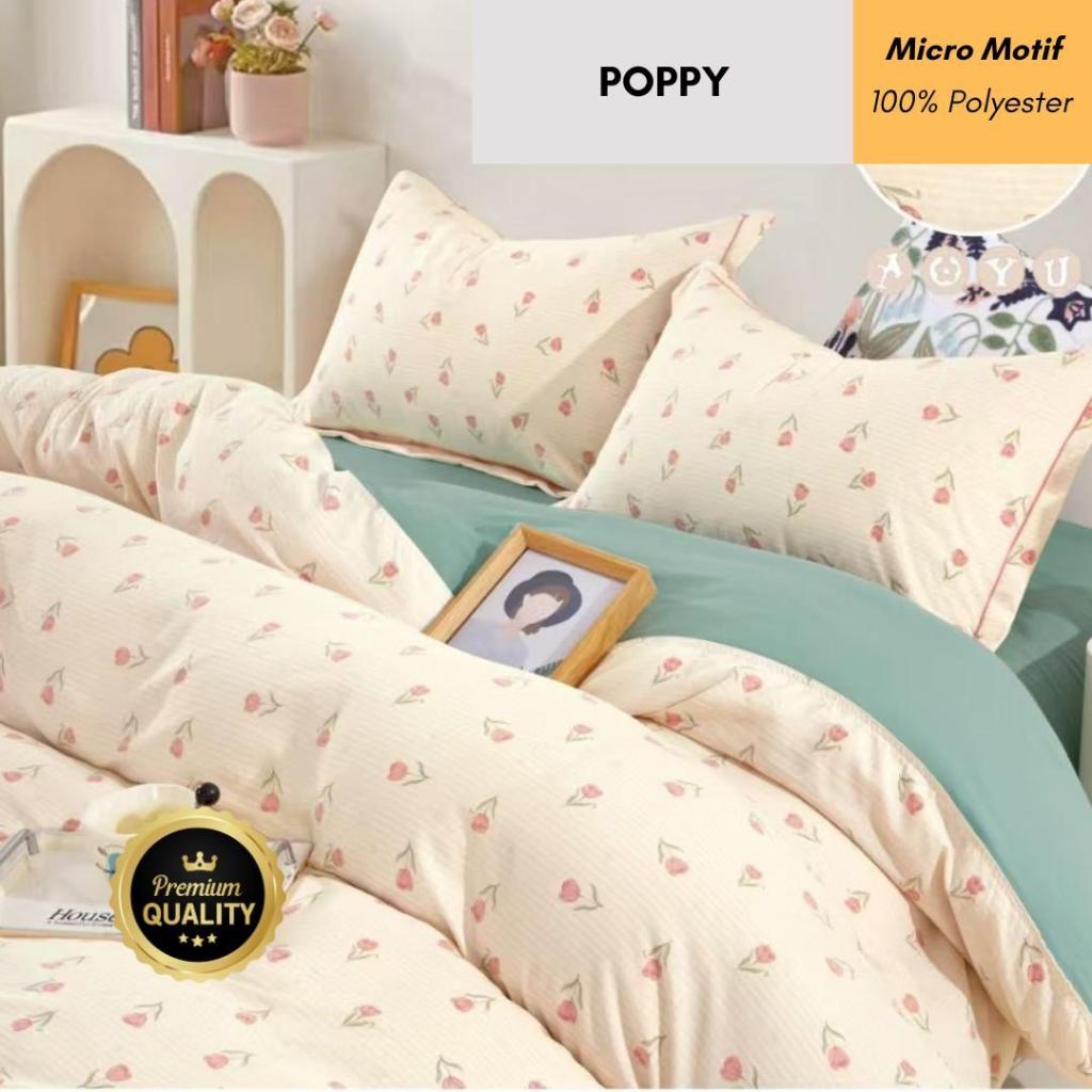 [Microtex] Bahan Kain Sprei Microtex Motif 100% POPPY