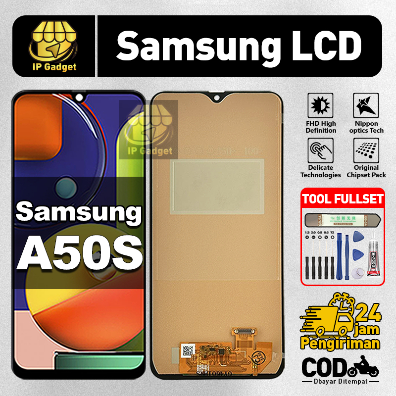 ORI FOR LCD Samsung A50S Fullset Original LCD HP Samsung A50S Asli Touchscreen Layar Sentuh HP COD