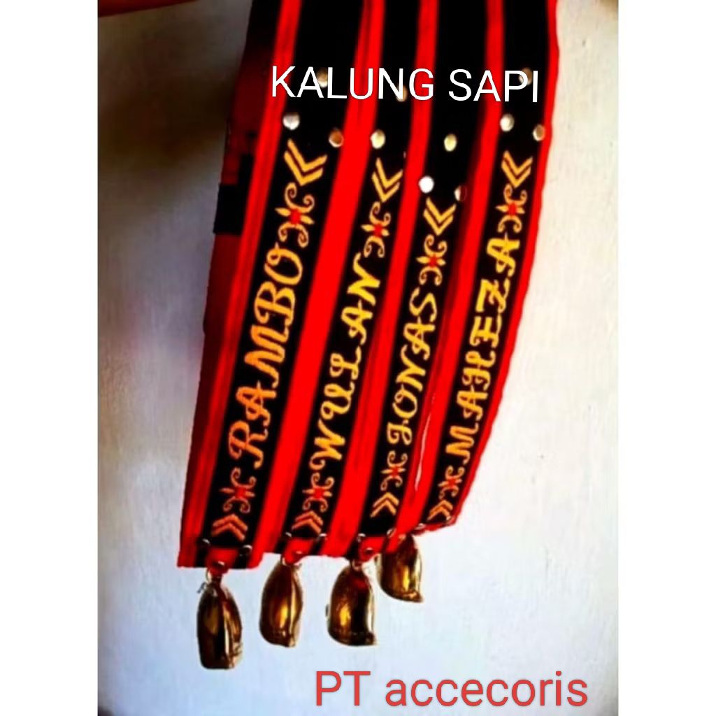 kalung sapi untuk ukuran dan warna bs reques dengan lonceng jumbo