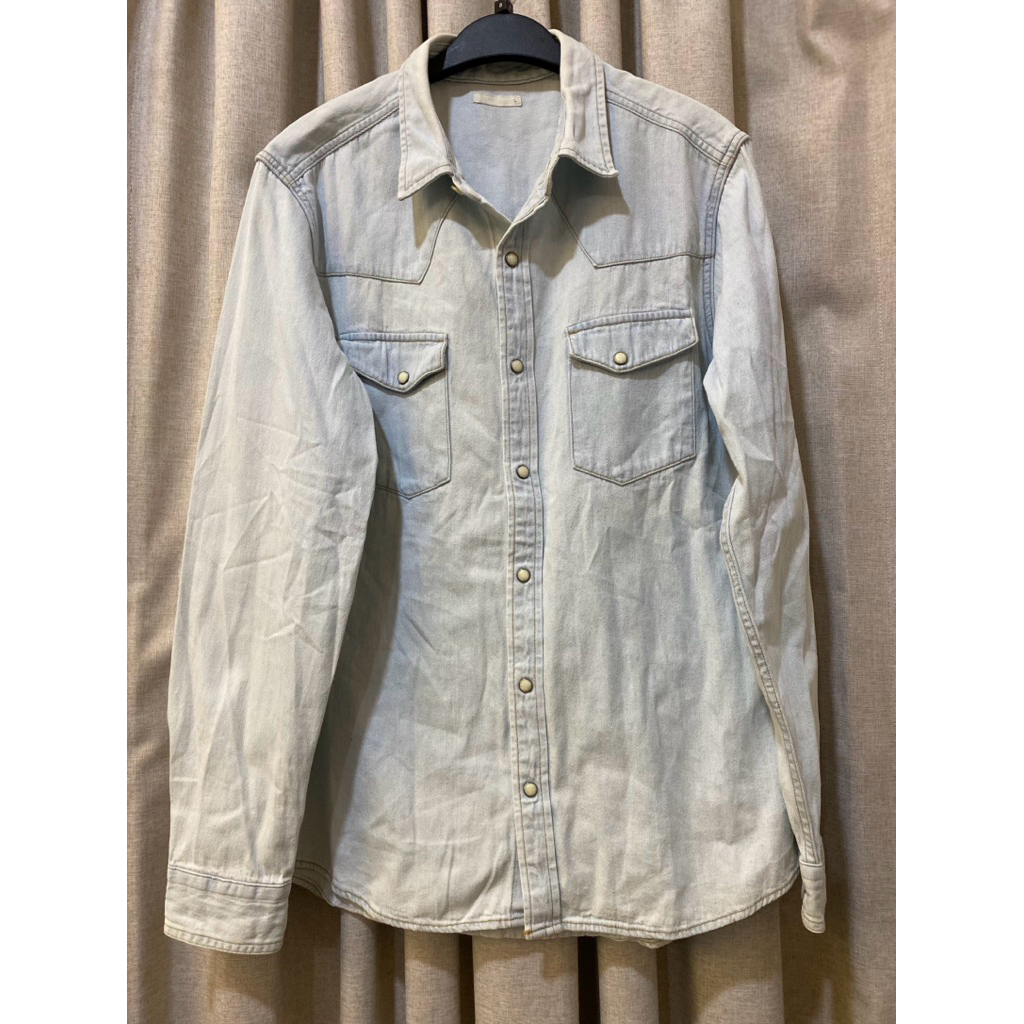 GU KEMEJA DENIM ORIGINAL UNISEX____KD 019