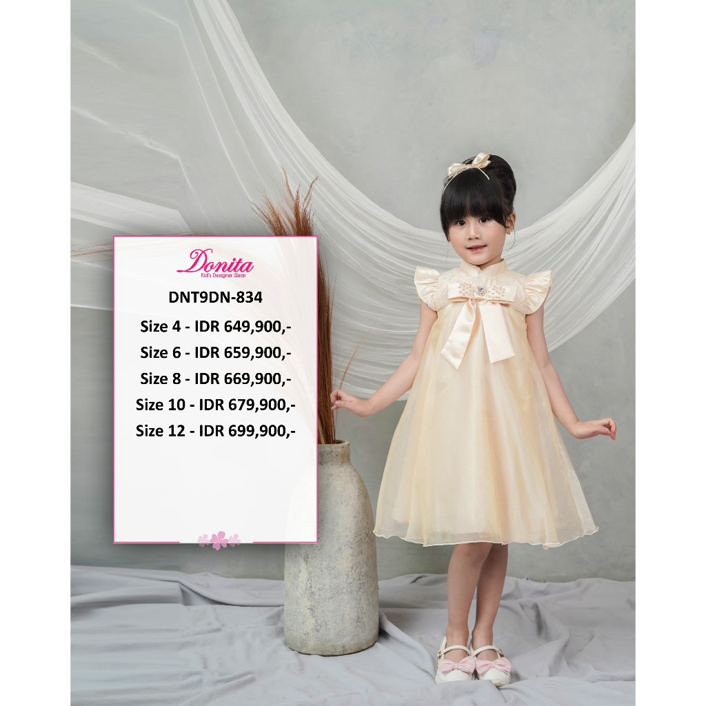 DRESS PARTY ANAK PEREMPUAN BRAND DONITA DN-834