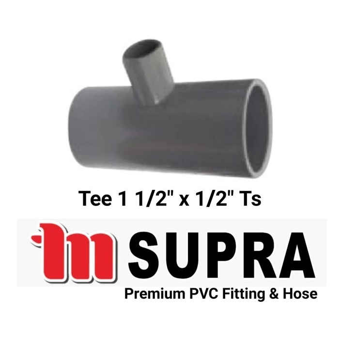 Reducer Tee / Verlop Tee 11/2" x 1/2" TS PVC  4.8