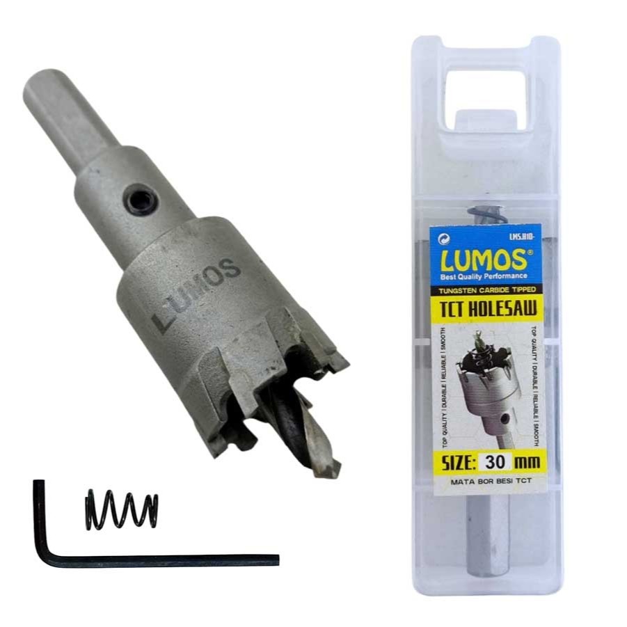 Hole Saw TCT LUMOS 30mm / HoleSaw Besi 30mm / Mata Bor Besi 30 mm TCT