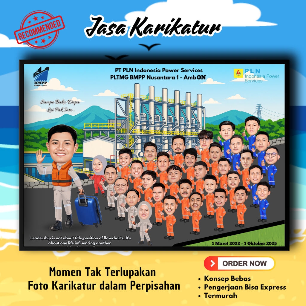Jasa Edit Karikatur Tema Perpisahan Rekan Kantor , Pimpinan ( Softfile ) | Karikatur Perusahaan , Se