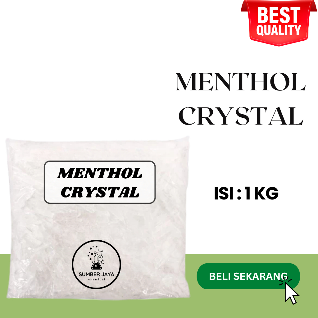 Menthol Crystal 1 KG / Mentol Kristal Food Grade / Menthol Kristal