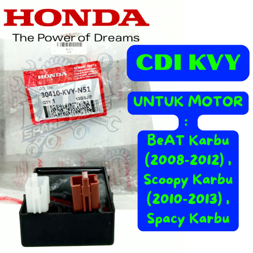 CDI KVY Original Honda Ahm Presisi  sepeda motor Honda BeAT,Scoopy&Spacy Karbur kualitas asli 100%..
