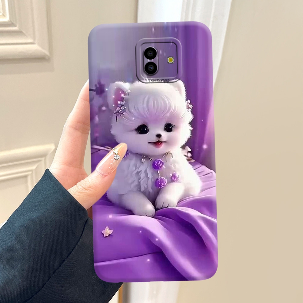 Premium Casing Hp Untuk SAMSUNG GALAXY J6 PLUS - Desain DOG KUCING CUTE LUCU - Case Silikon Softcase