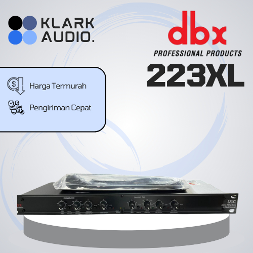 DBX223XL / DBX 223XL / DBX-223XL Equalizer Crossover Electronic 4 Frequency Divider 2-Channels Grade