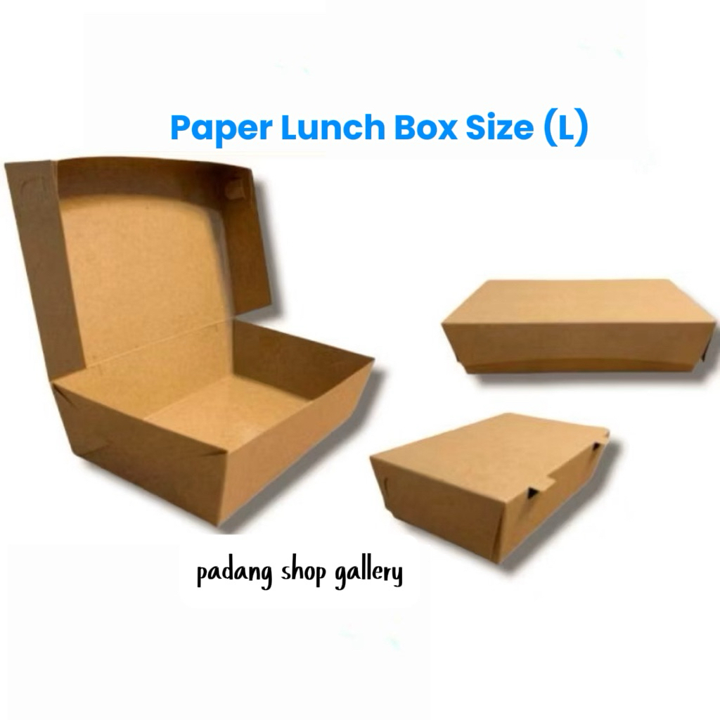 Paper Lunch Box Kotak Makan Size L Box Pecel Ayam Box Ayam Geprek Box Pecel Lele Box Ayam Penyet