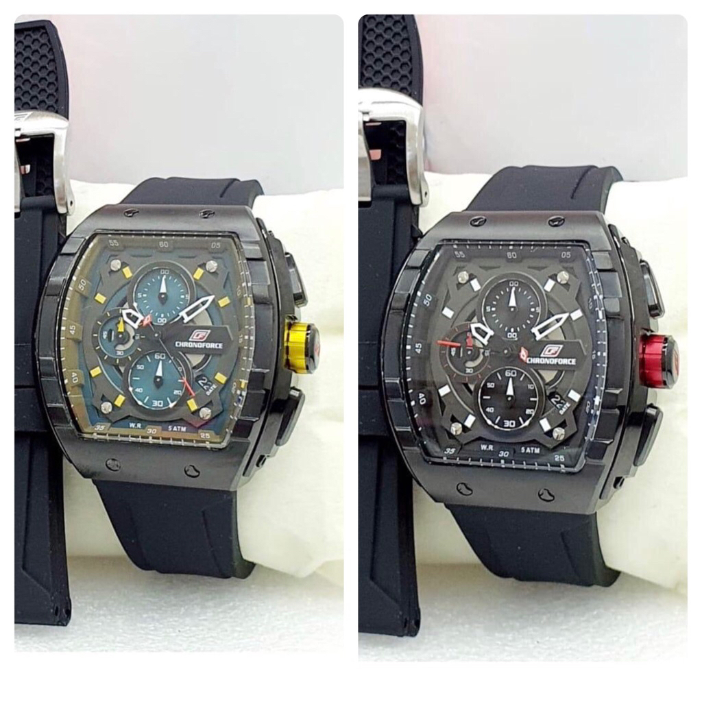 JAM TANGAN PRIA CHRONOFORCE 5329G / CF 5329G / CHRONOFORCE 5329 [FREE TALI KARET]