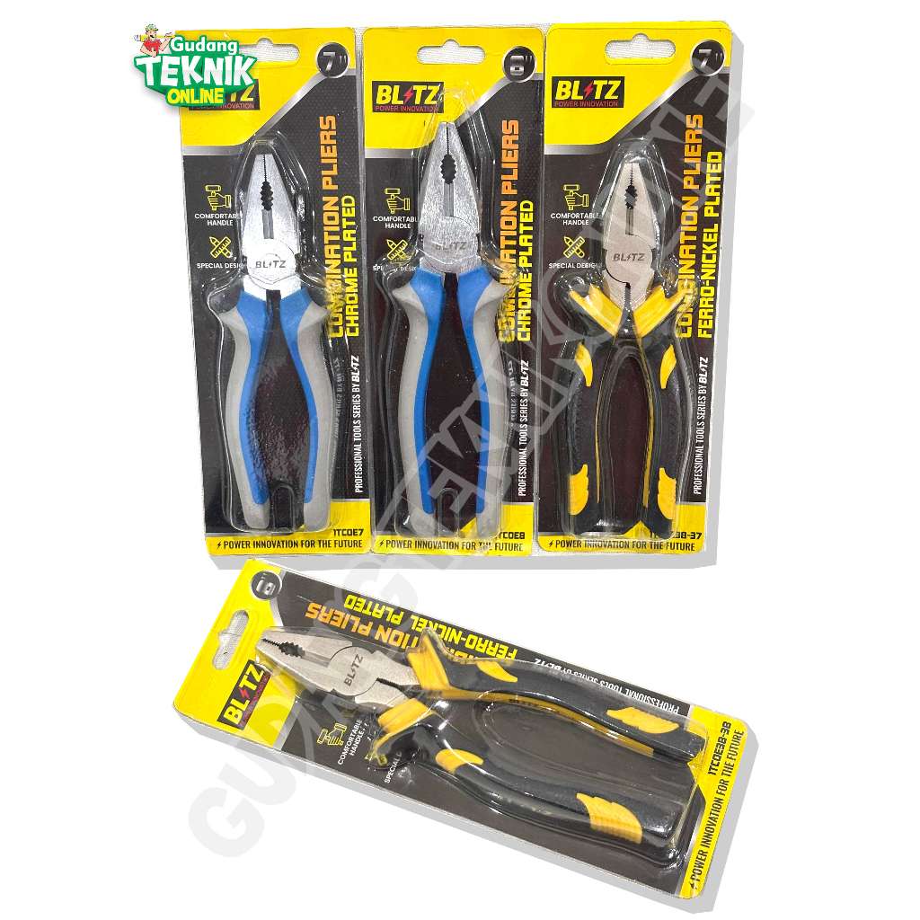 BLITZ Tang Kombinasi Blister Blitz Crome 6 inch 7 Inch 8 inch / Tang Combinasi Crome Blitz Tang Komb