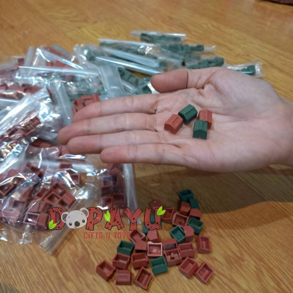 Mainan Jadul Rumah Rumahan Hotel-hotelan isi 10 pcs untuk Monopoli Family Board Game