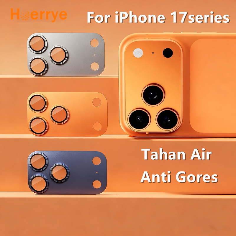 Hoerrye Lens Protector iPhone 17 Pro Max Anti Gores Full Cover Camera Lens Metal Anti Fingerprint