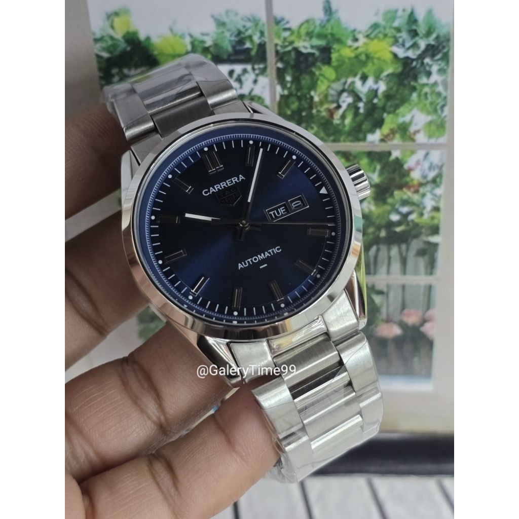 Jam Tangan Pria Otomatis 40mm Carrera Tag Never Automatic Stainless Steel – Desain Elegan & Sporty, 