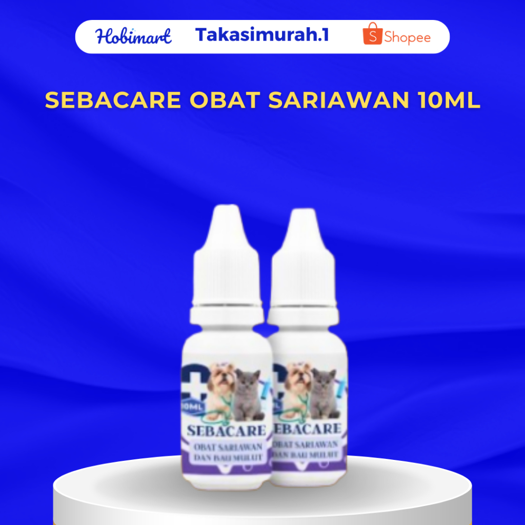 Sebacare Obat Sariawan 10ml - Obat Tetes Bau Mulut Sariawan Kucing Anjing