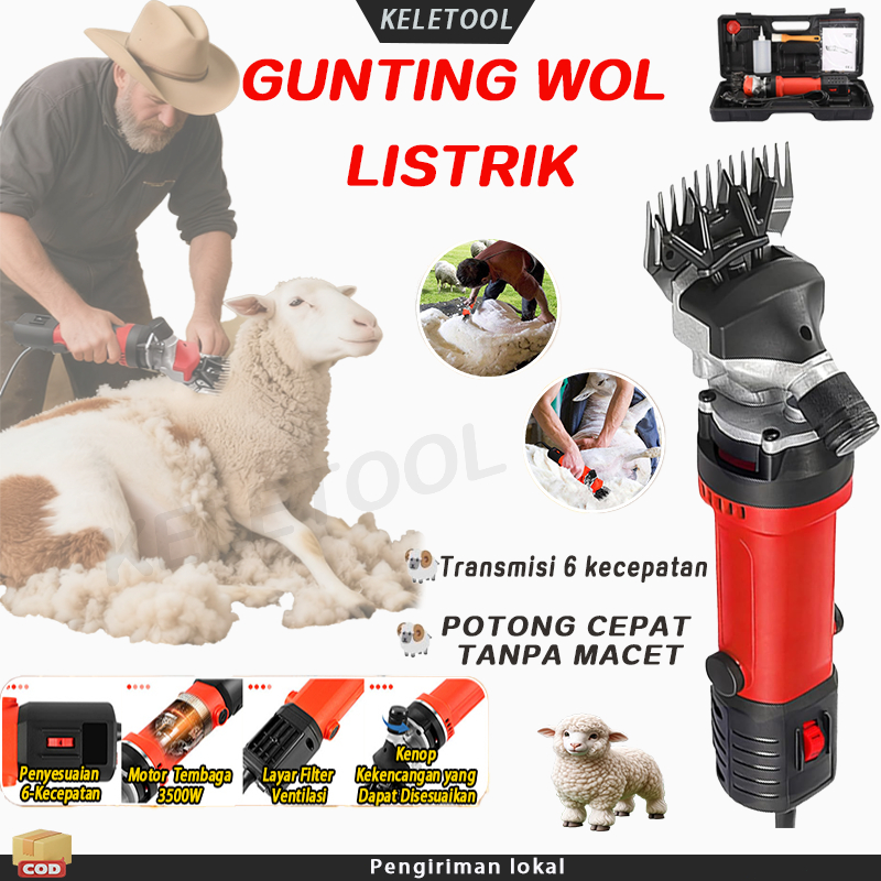 Alat cukur pencukur bulu domba kambing listrik 3500W Elektrik Cukuran Professional Mesin pisau cukur