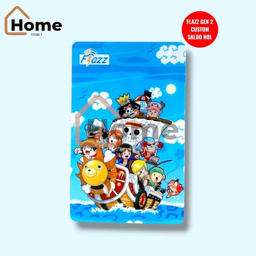 KARTU ETOLL FLAZZ BCA GEN 2 CUSTOM - ONE PIECE "THOUSAND SUNNY"