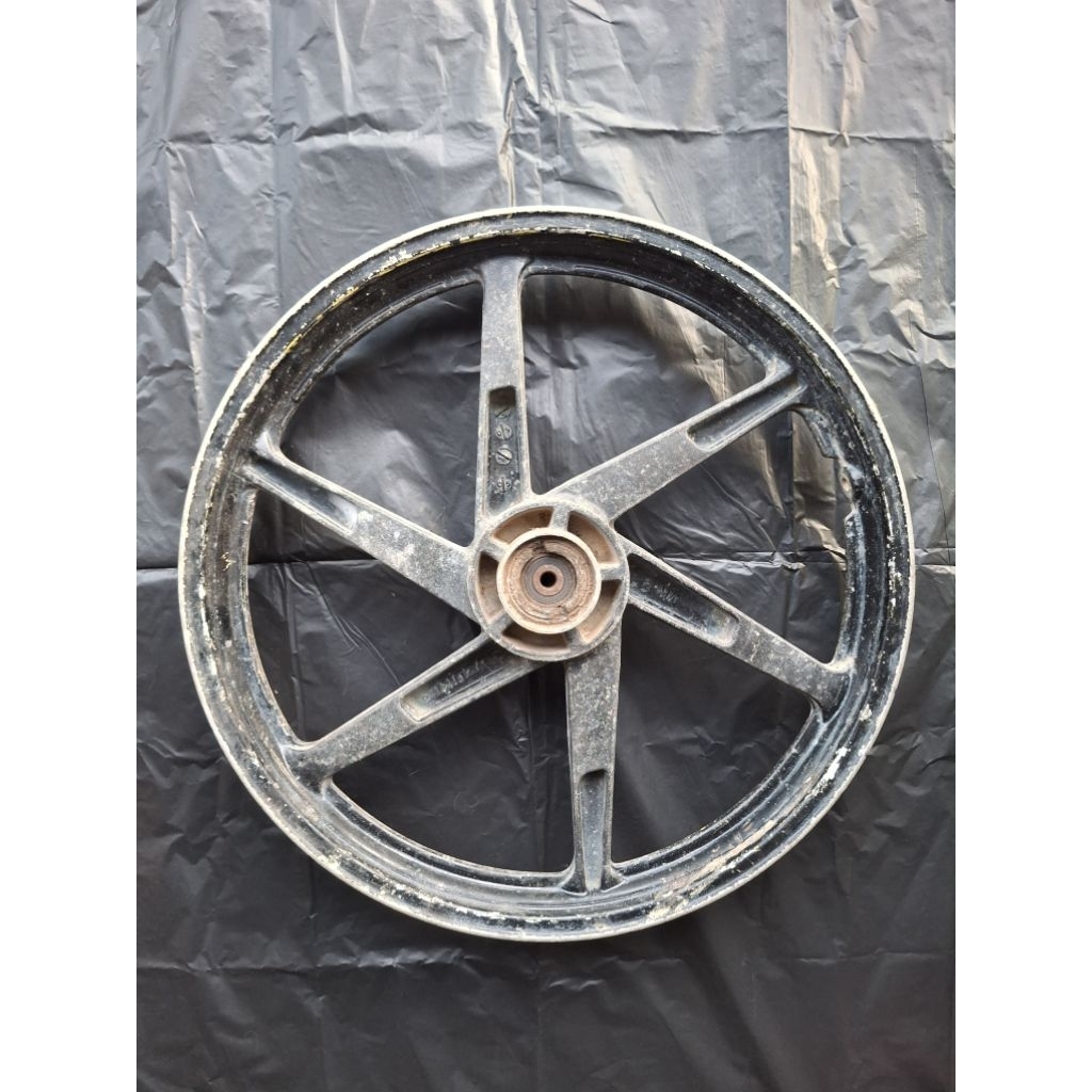 Velg depan Satria 2 Tak Hiu Ori SGP Copotan