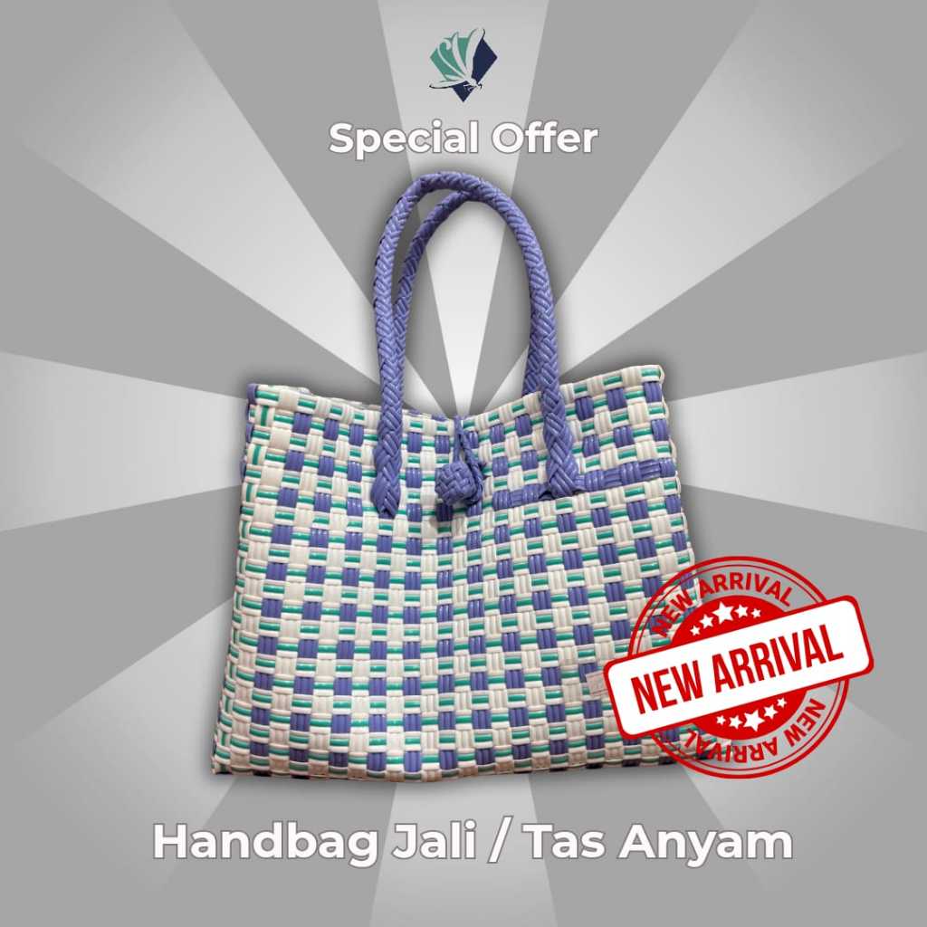 Tas Jali Petty Premium Medium Anyaman/ trendy