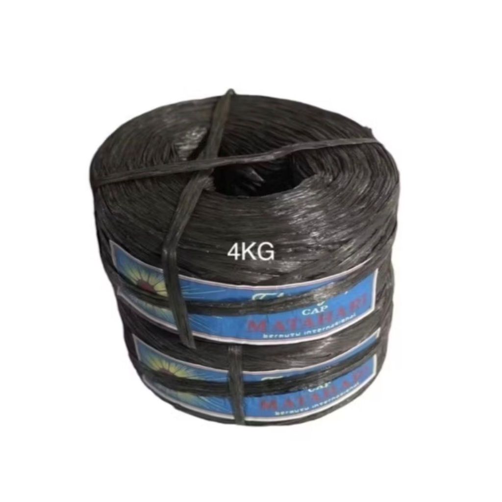TALI PLASTIK HITAM / TALI POLYTAPE MATAHARI 400 GRAM Besar tali Rafia