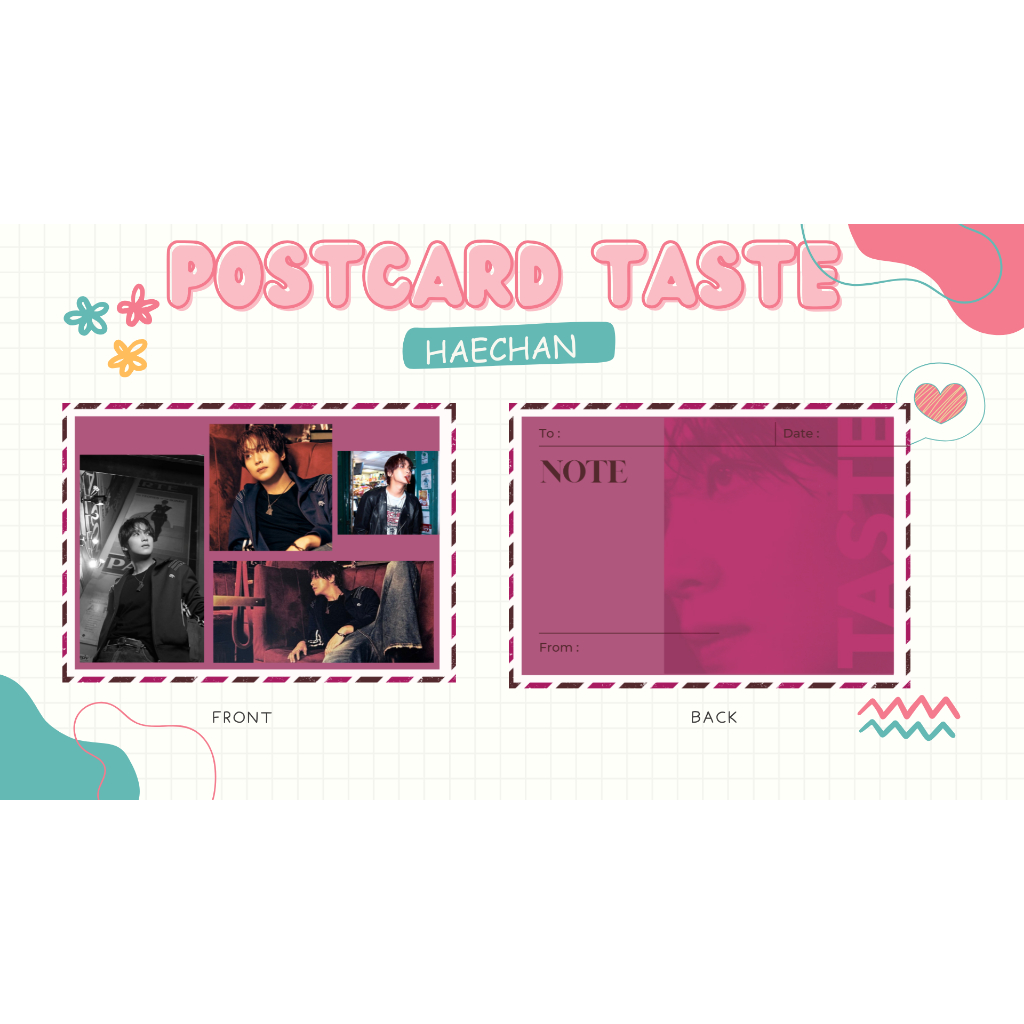Mini Fankit post card haechan taste /Fanmade GIFT BOX KPOP / HAMPERS KPOP / FANKIT haechan/ haechan 