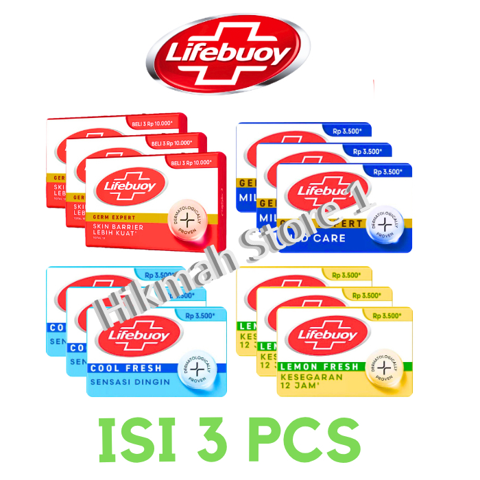 Sabun Batang LIFEBUOY 60G/3PCS